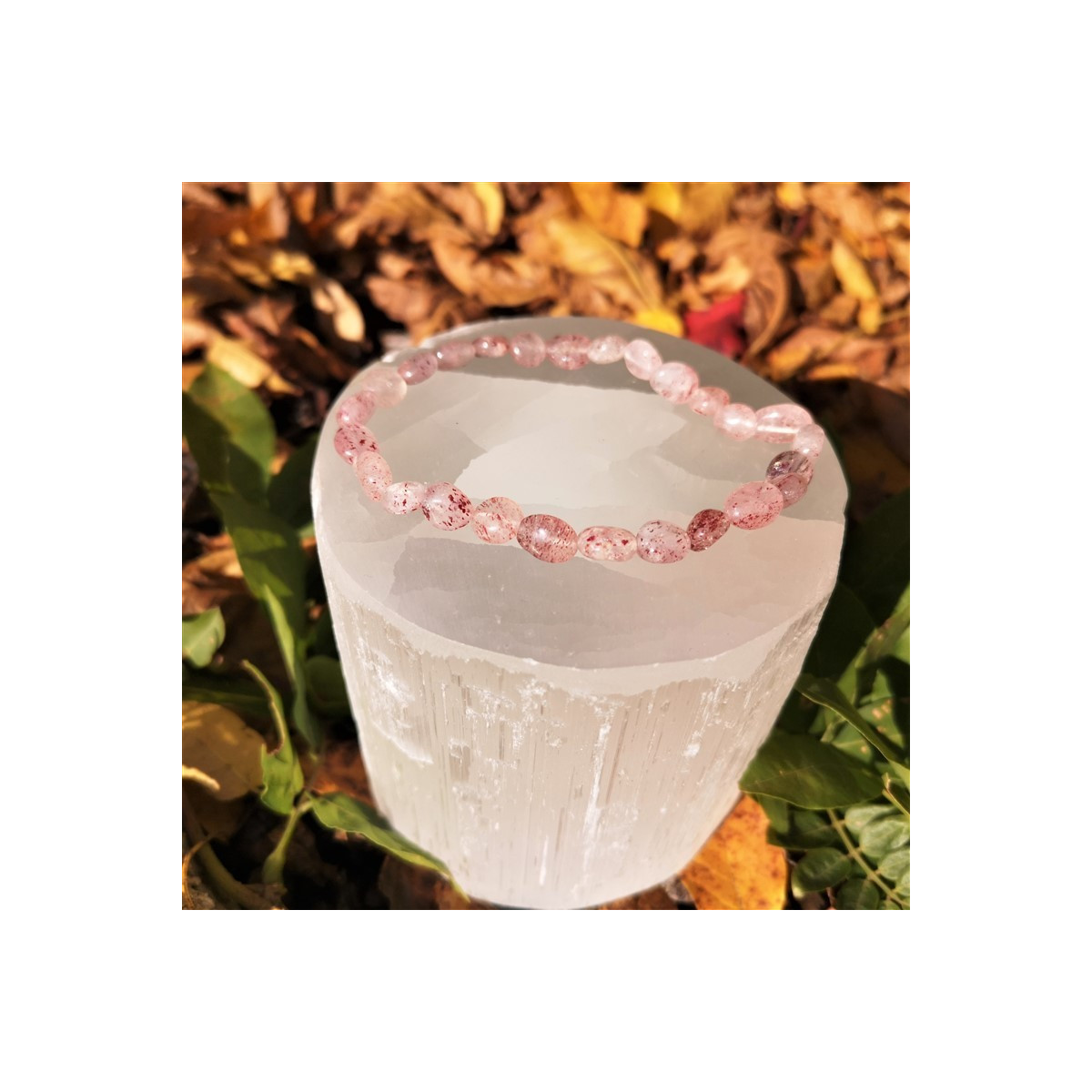 Bracelet quartz hématoïde