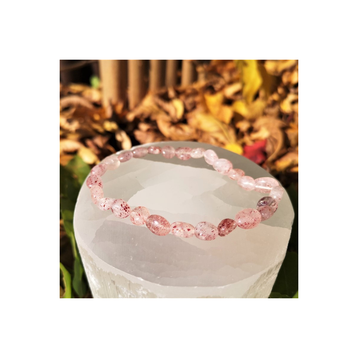 Bracelet quartz hématoïde