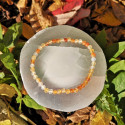 Bracelet cornaline 4mm