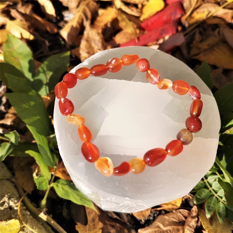 Bracelet cornaline nuggets