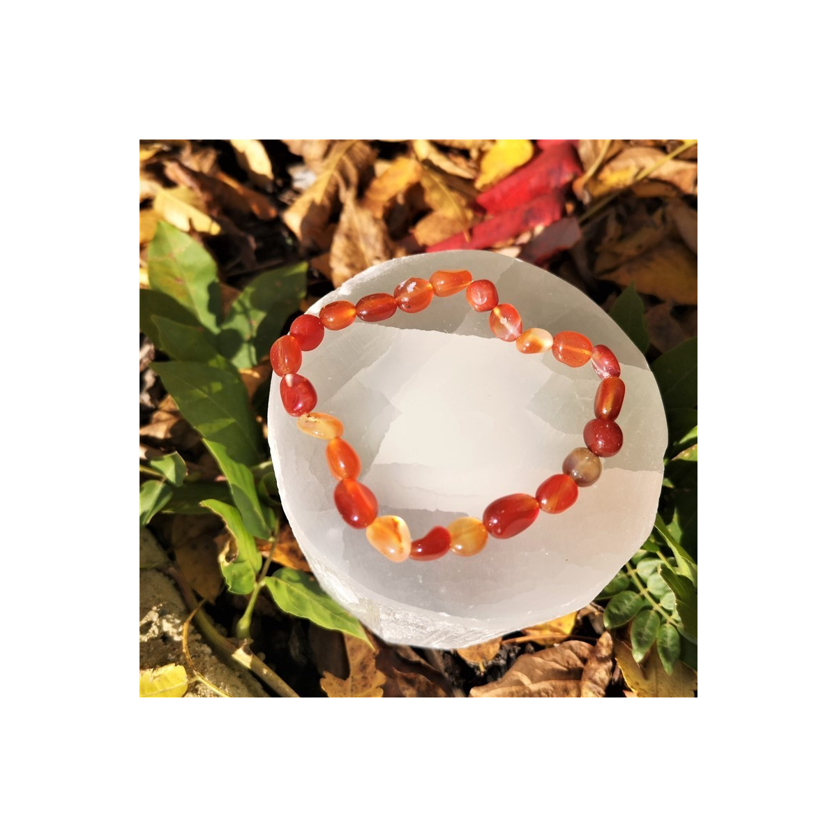 Bracelet cornaline nuggets