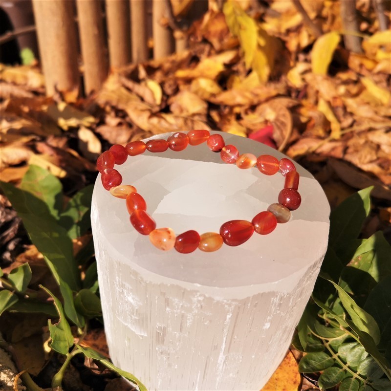 Bracelet cornaline nuggets