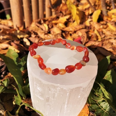 Bracelet cornaline nuggets
