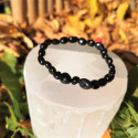 Bracelet obsidienne oeil céleste nuggets
