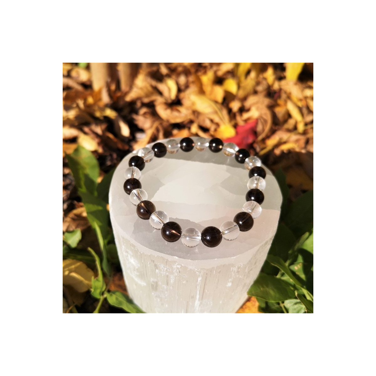 bracelet quartz fumé