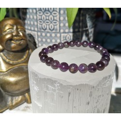 bracelet améthyste 8mm