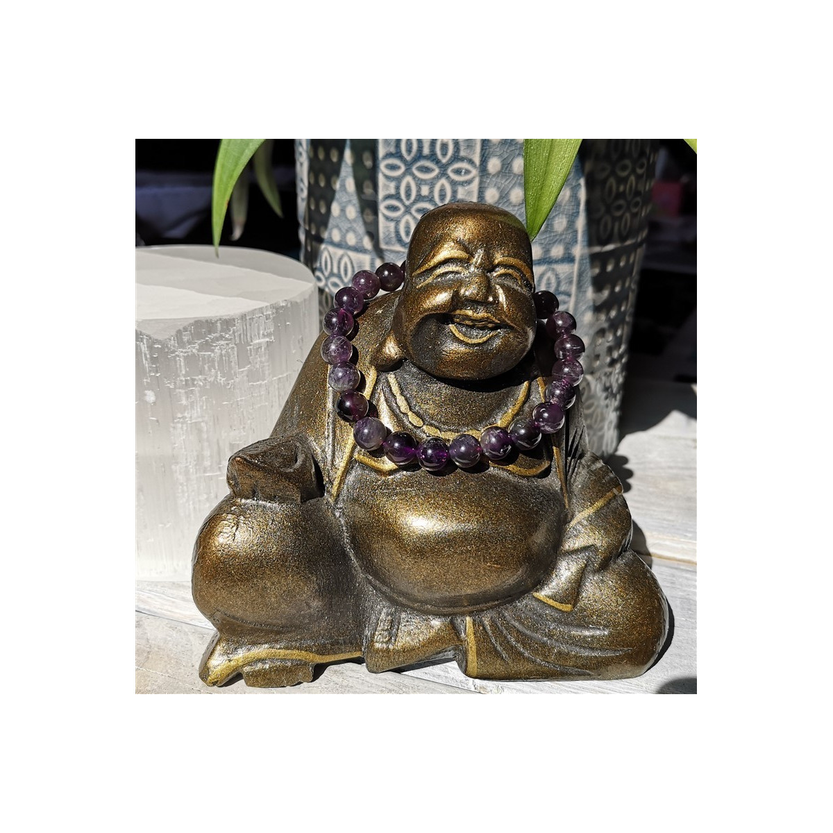 bracelet améthyste 8mm