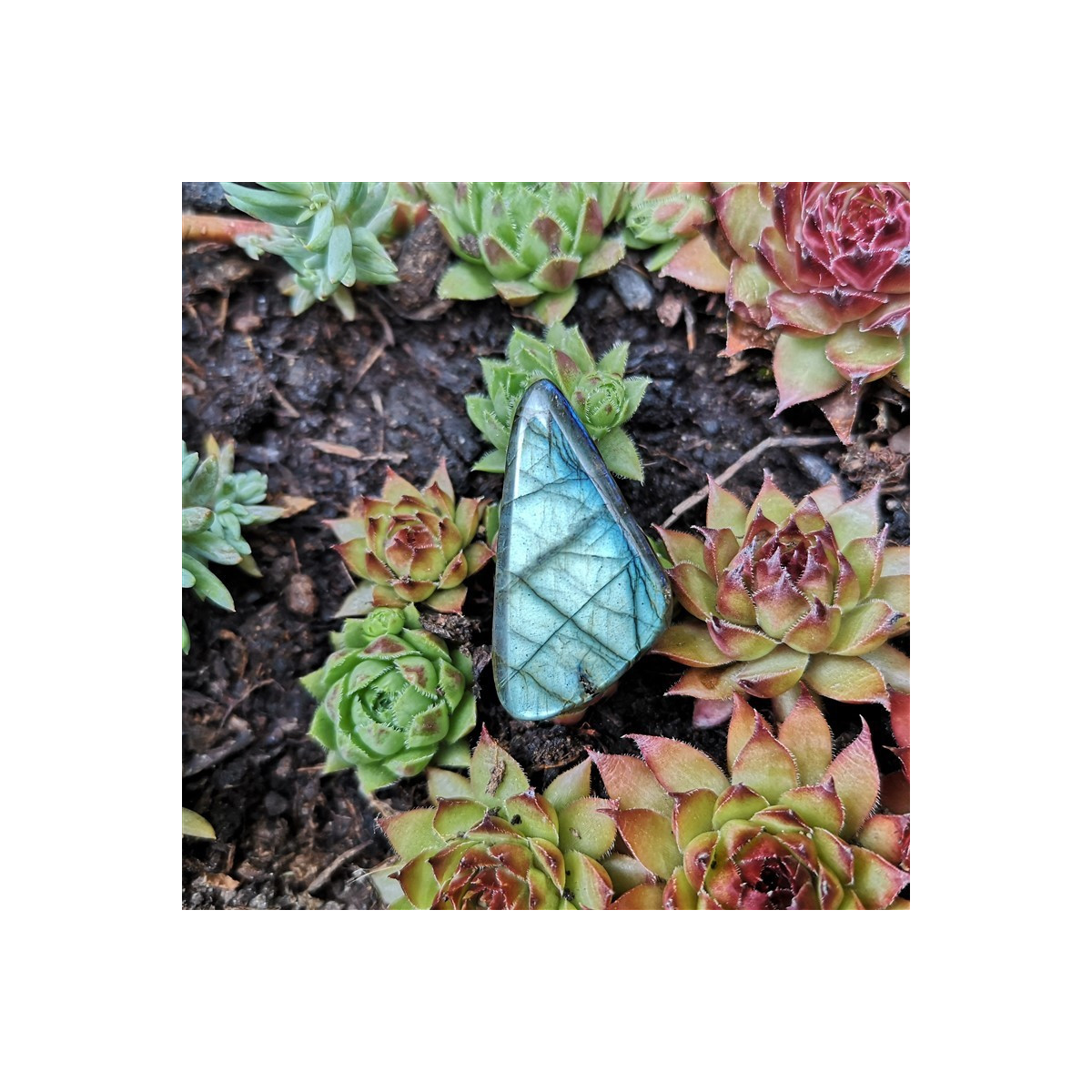 collier labradorite bleue ciel