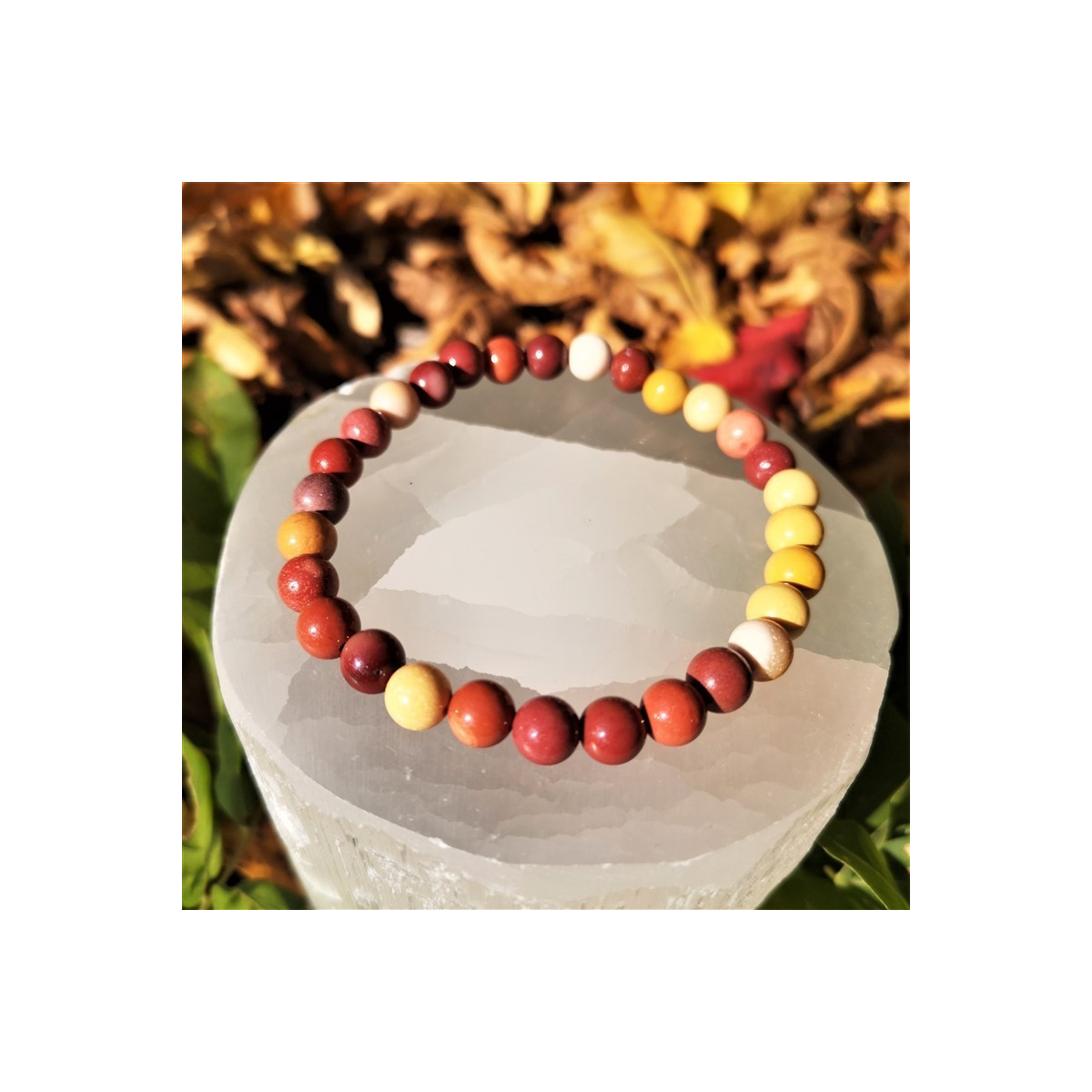 Bracelet mokaite 6mm