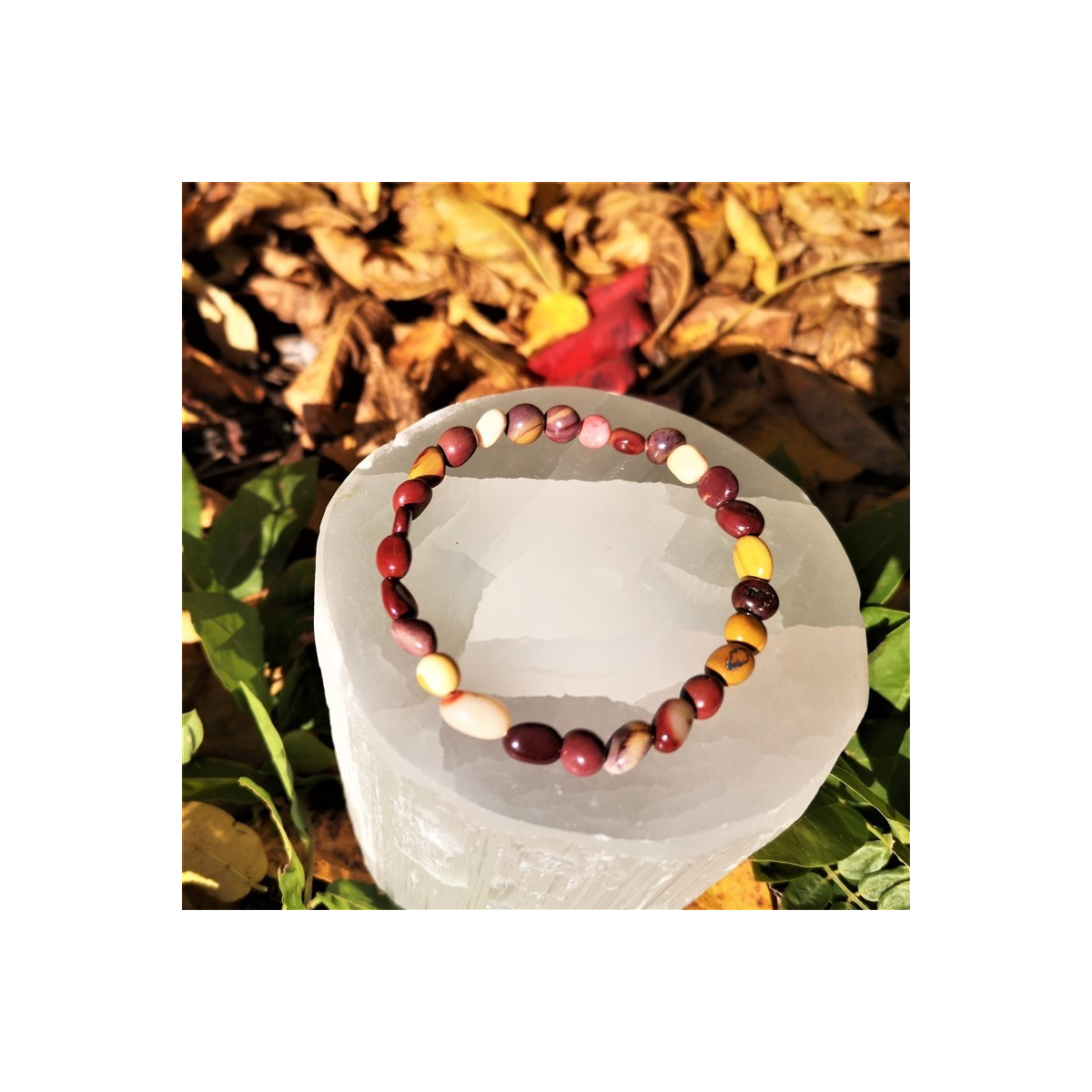Bracelet mokaite nuggets