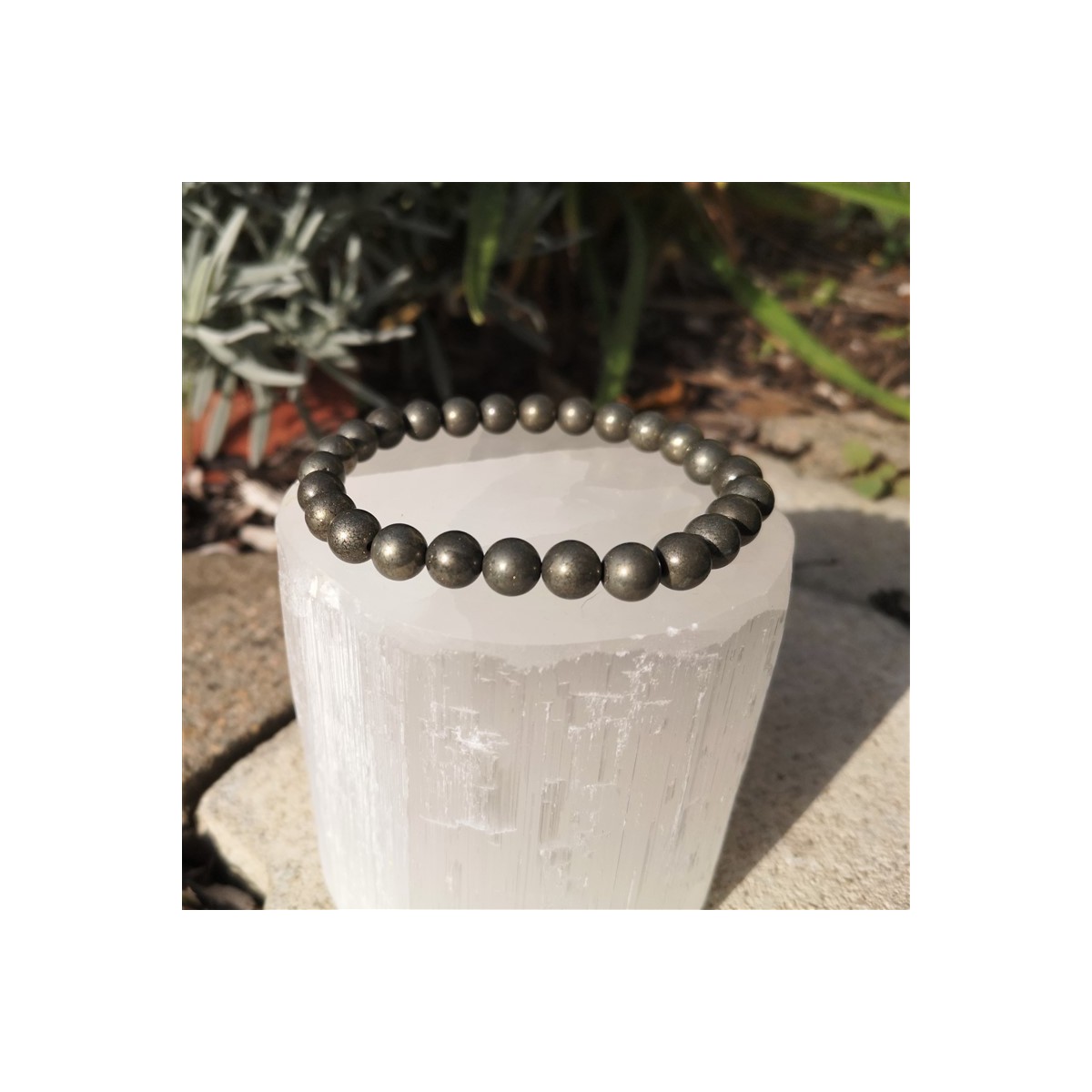 bracelet pyrite homme