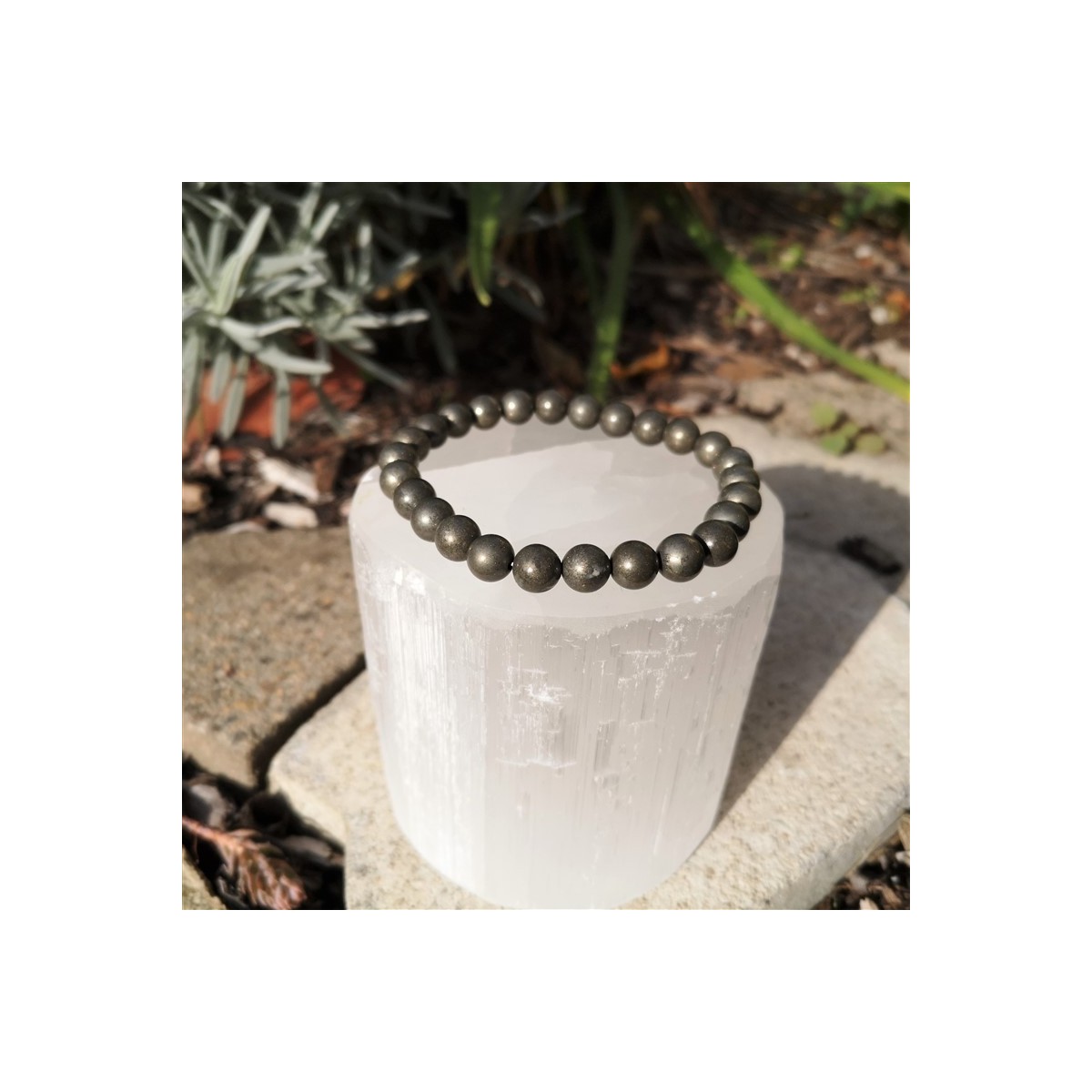 bracelet pyrite poignet large