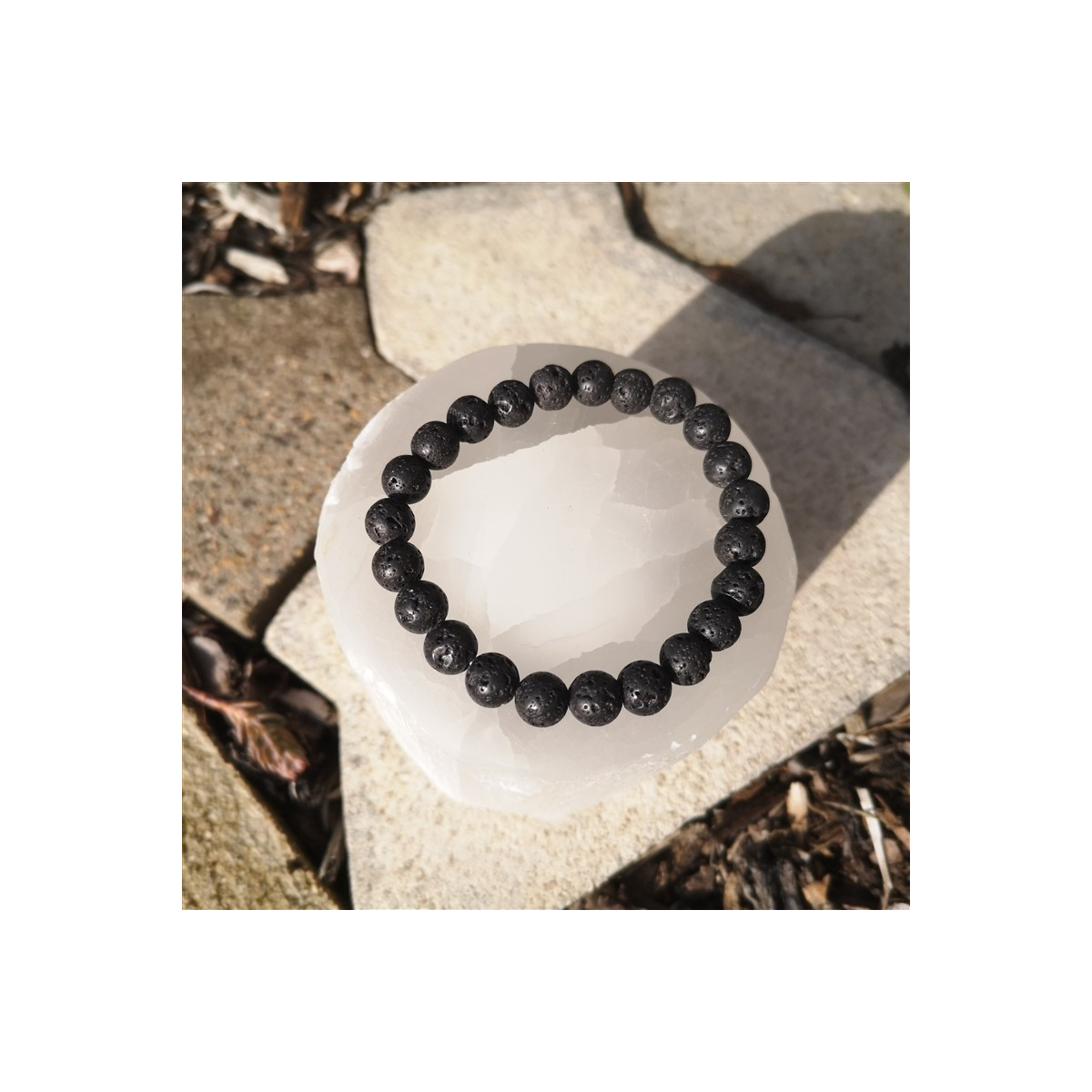 Bracelet pierre de lave 8mm