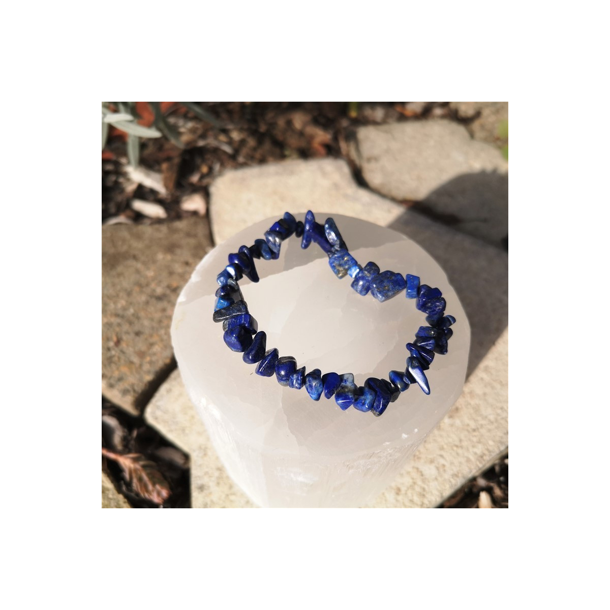 Bracelet lapis lazuli chips