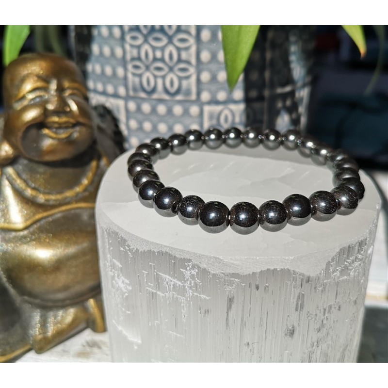 bracelet hématite 8mm