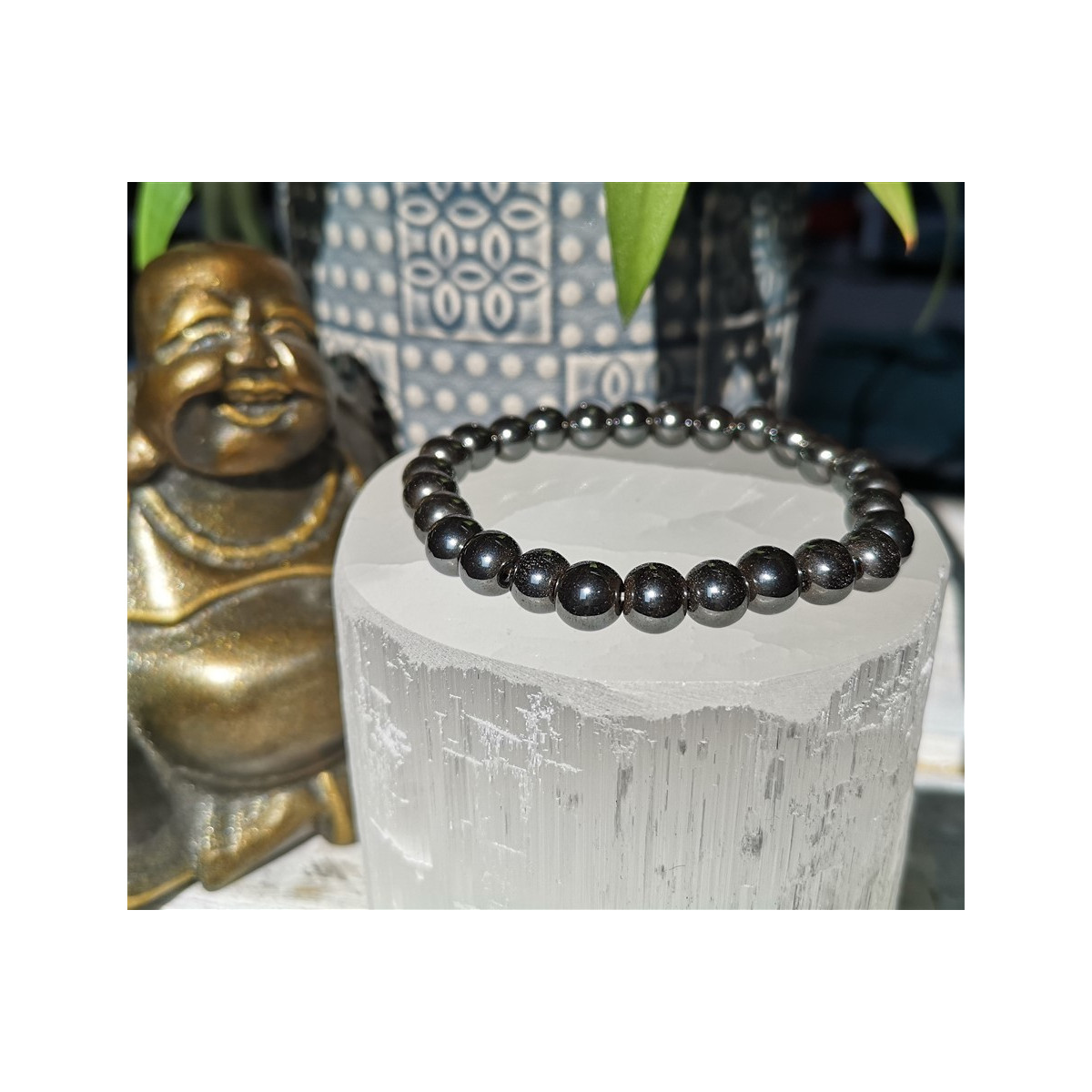 bracelet hématite 8mm