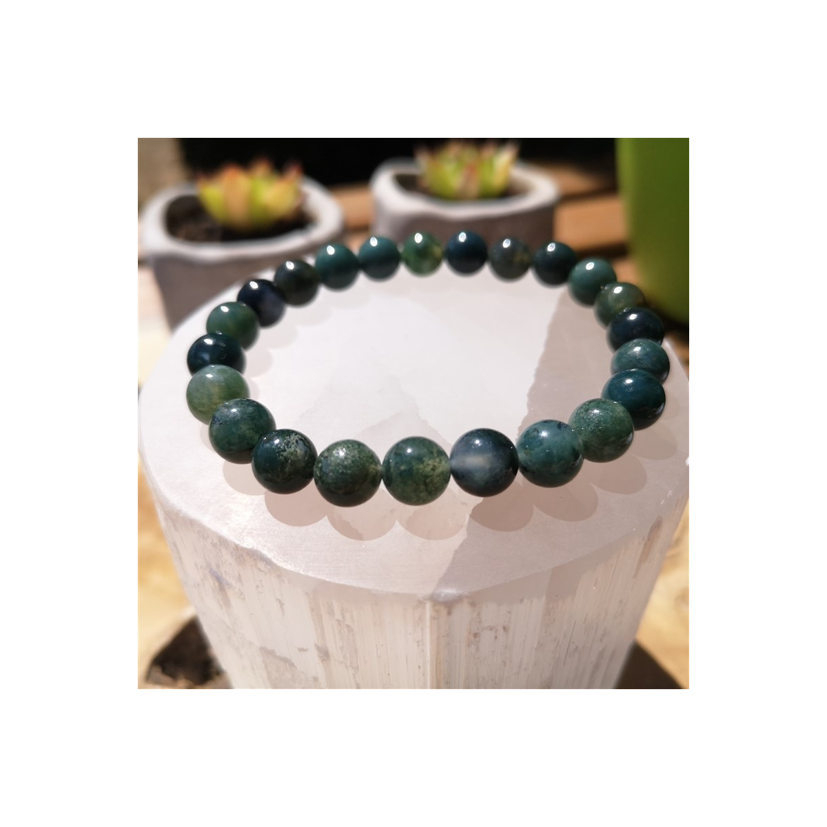 bracelet agate mousse