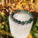 bracelet agate mousse 10mm