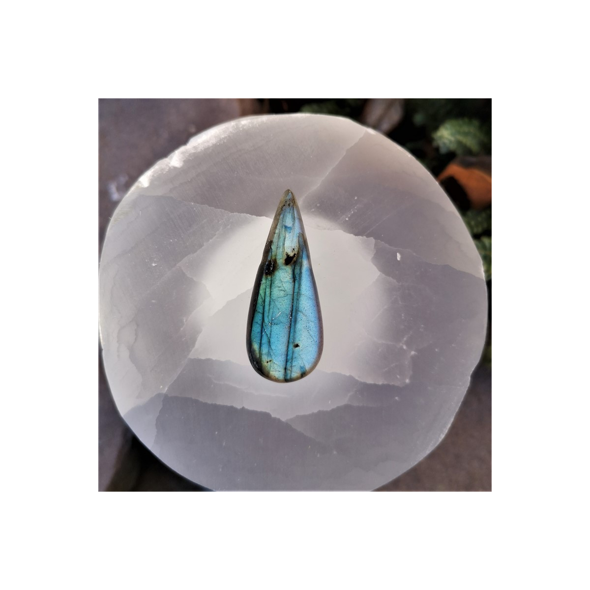 collier labradorite bleue