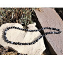 collier obsidienne flocon de neige