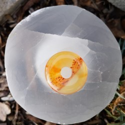 cornaline donut pendentif