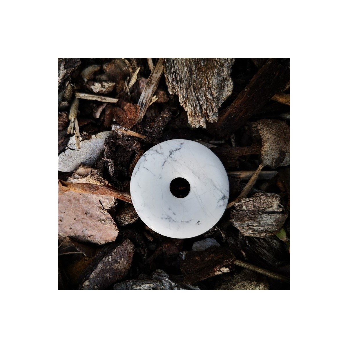 Pendentif donut howlite | Harmonie & Patience | Minesenstiel