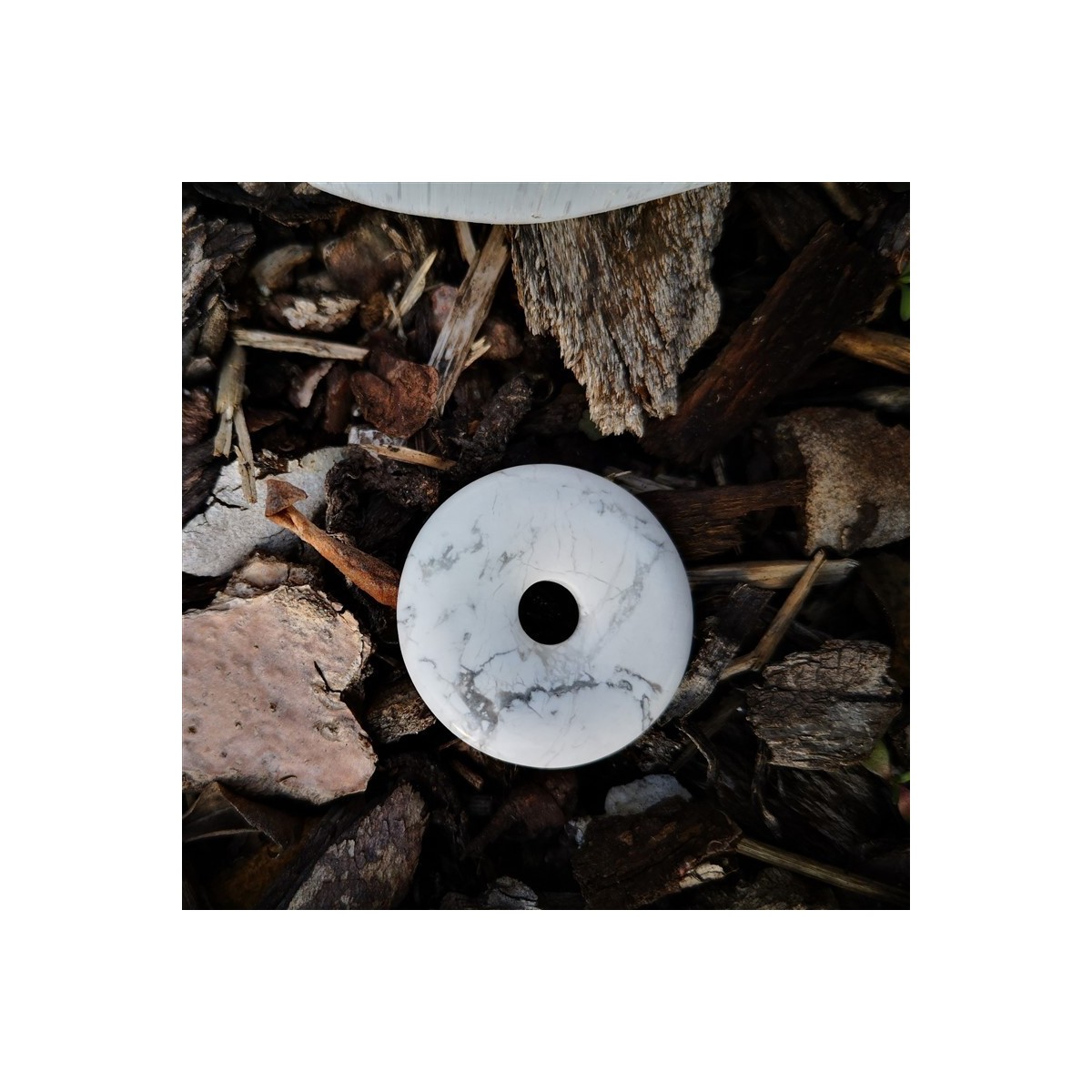 Pendentif donut howlite | Harmonie & Patience | Minesenstiel