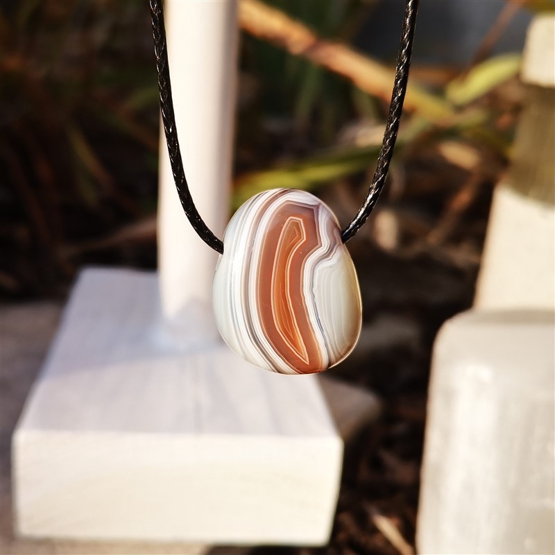 Collier pierre Agate du botswana