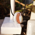 Collier pierre Agate du botswana