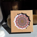 sous verre mandala violet