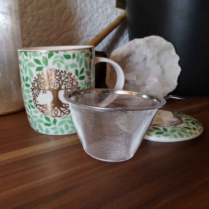 tasse à thé motif arbre de vie