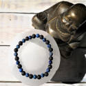 bracelet lapis lazuli et pierre de lave 6mm