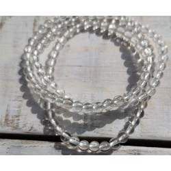 bracelet cristal de roche 4mm