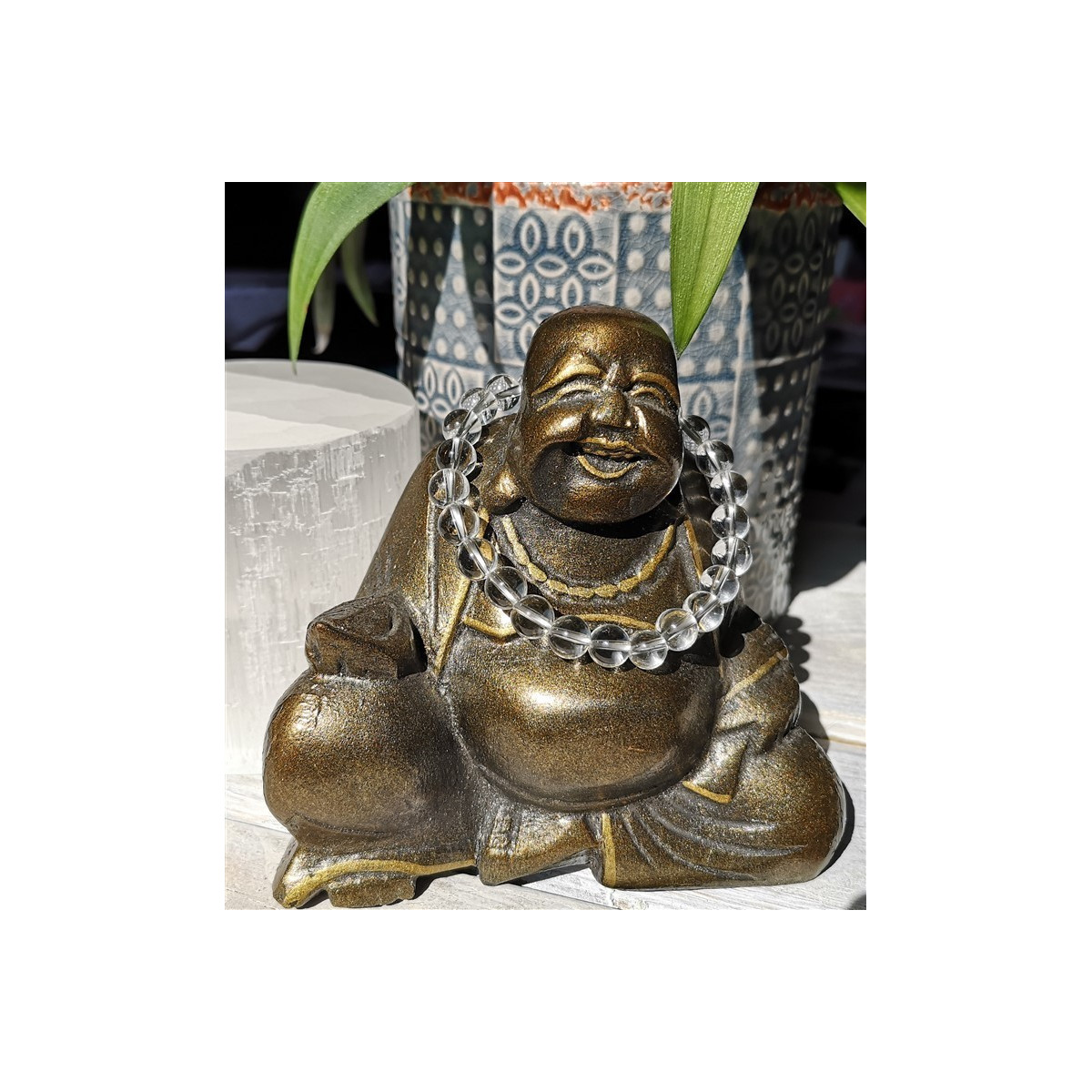 bracelet cristal de roche 8mm