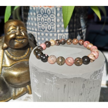 bracelet rhodonite 8mm