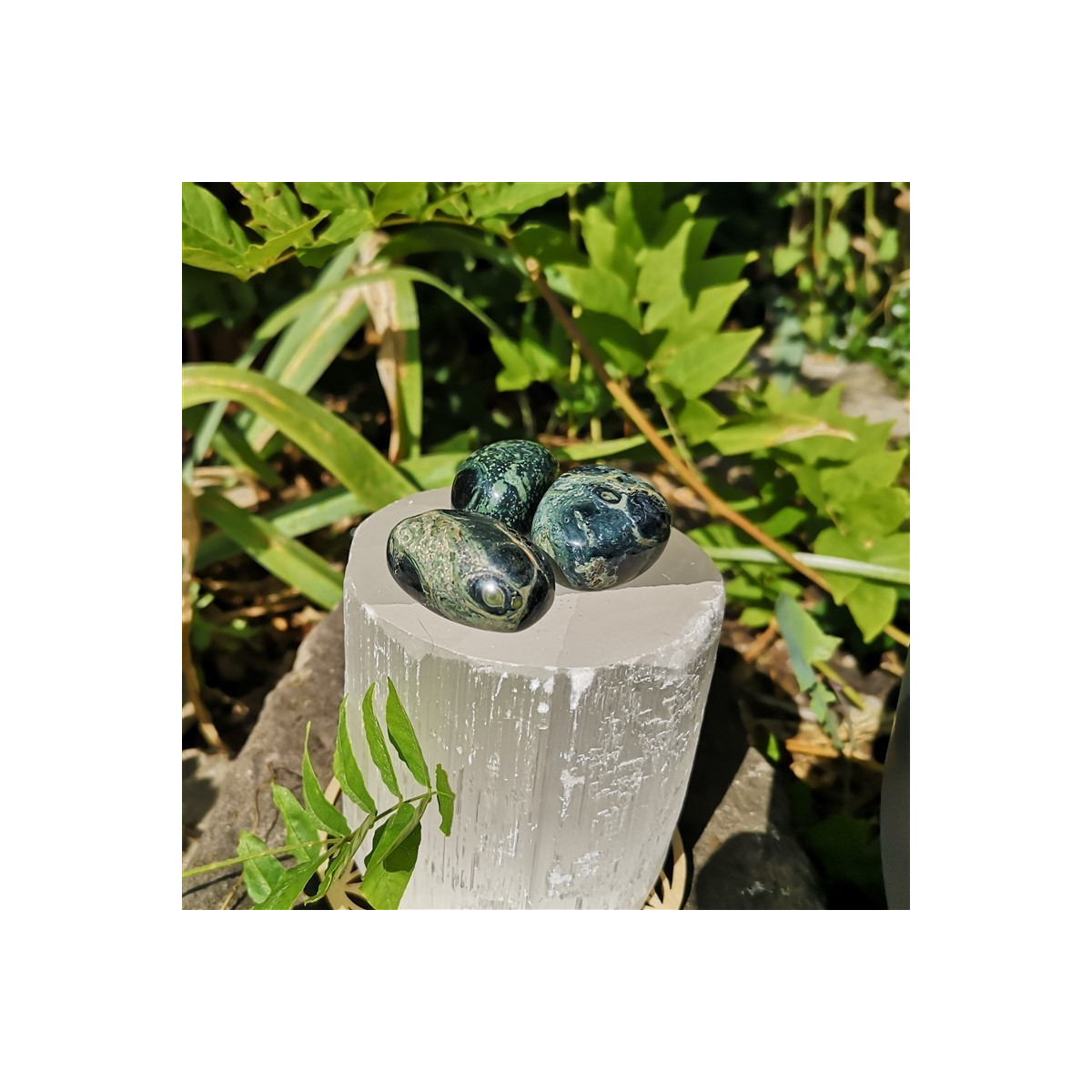 Pierre roulée jaspe kambaba