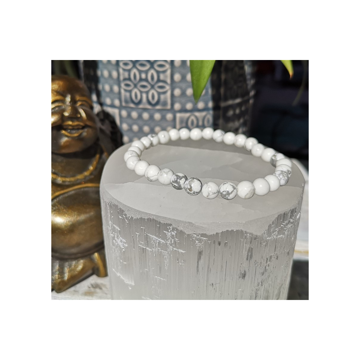 bracelet howlite 6mm