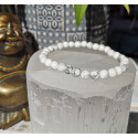 bracelet howlite 6mm