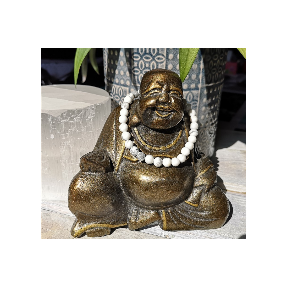 bracelet howlite 6mm