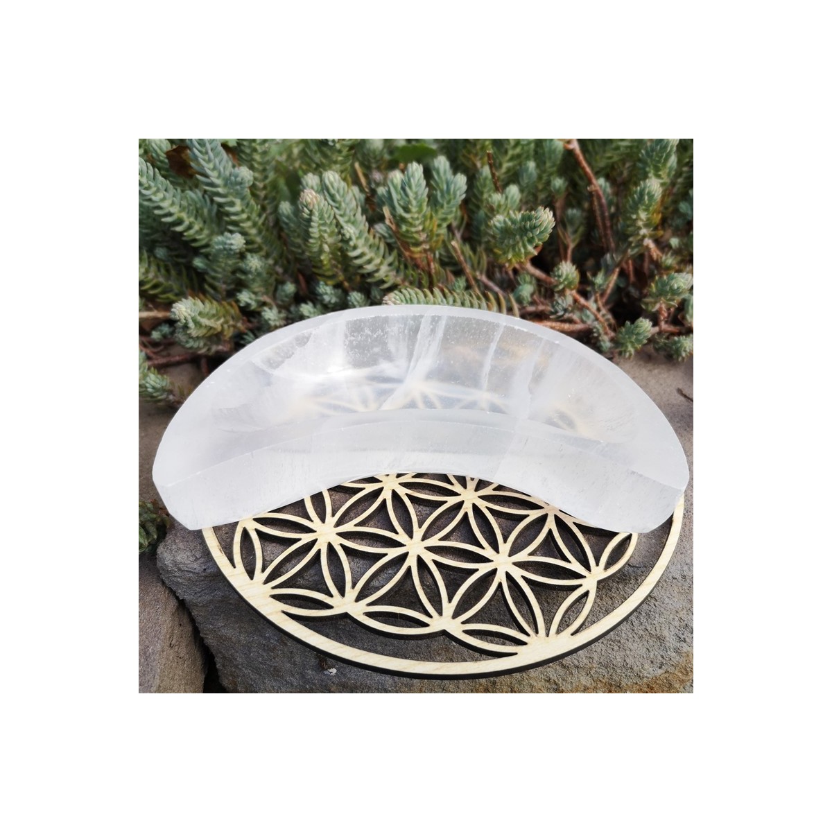 Bol demie lune en sélénite