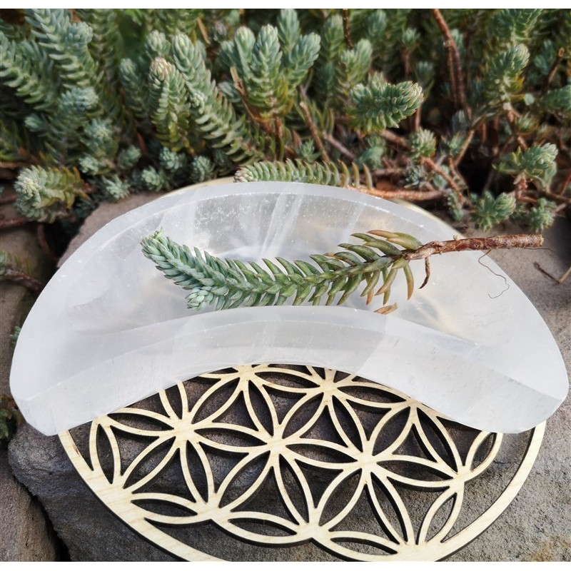 Bol demie lune en sélénite