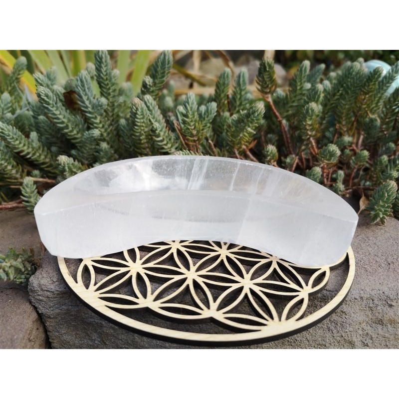 Bol demie lune en sélénite