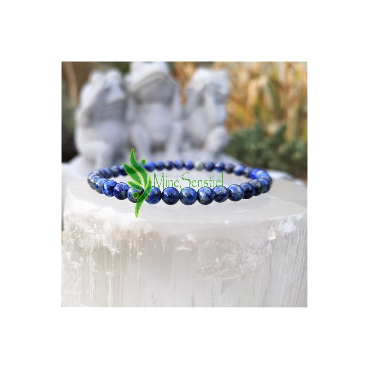 Bracelet lapis lazuli 4mm