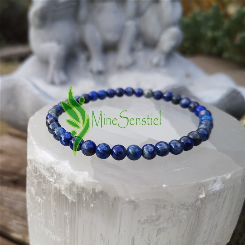 Bracelet lapis lazuli 4mm