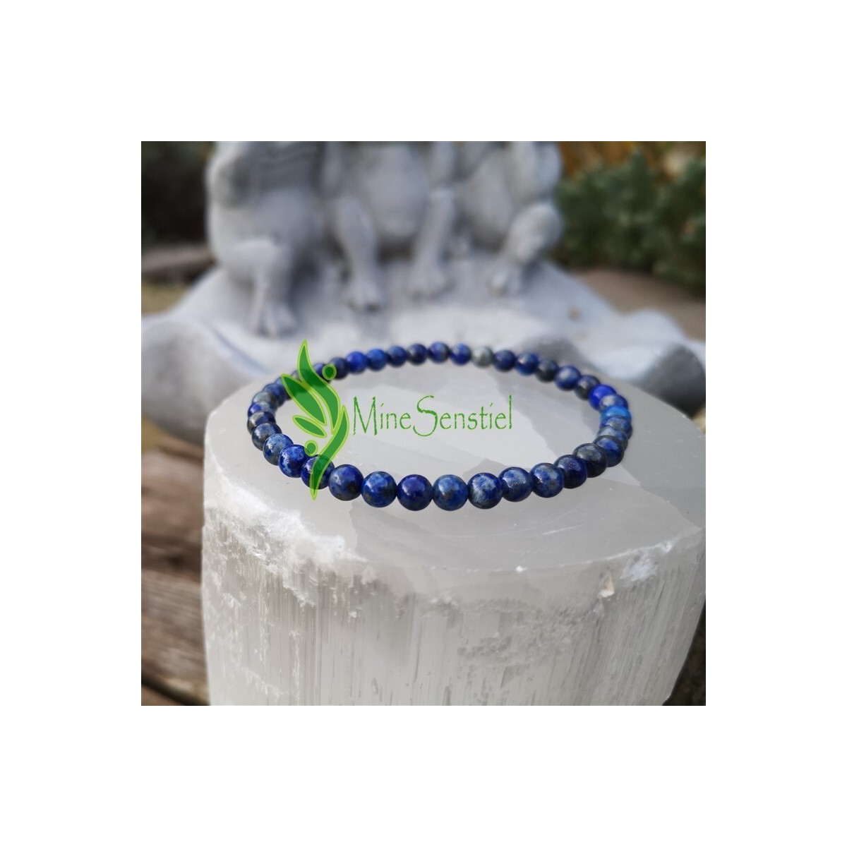 Bracelet lapis lazuli 4mm