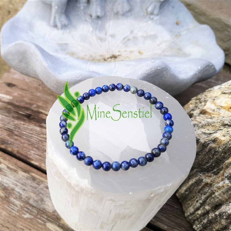 Bracelet lapis lazuli 4mm