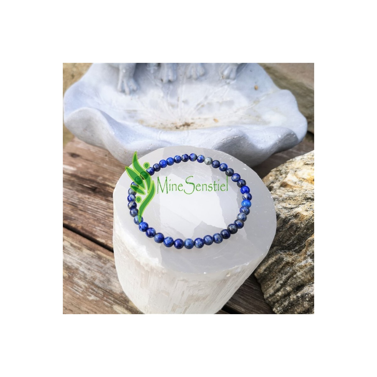 Bracelet lapis lazuli 4mm