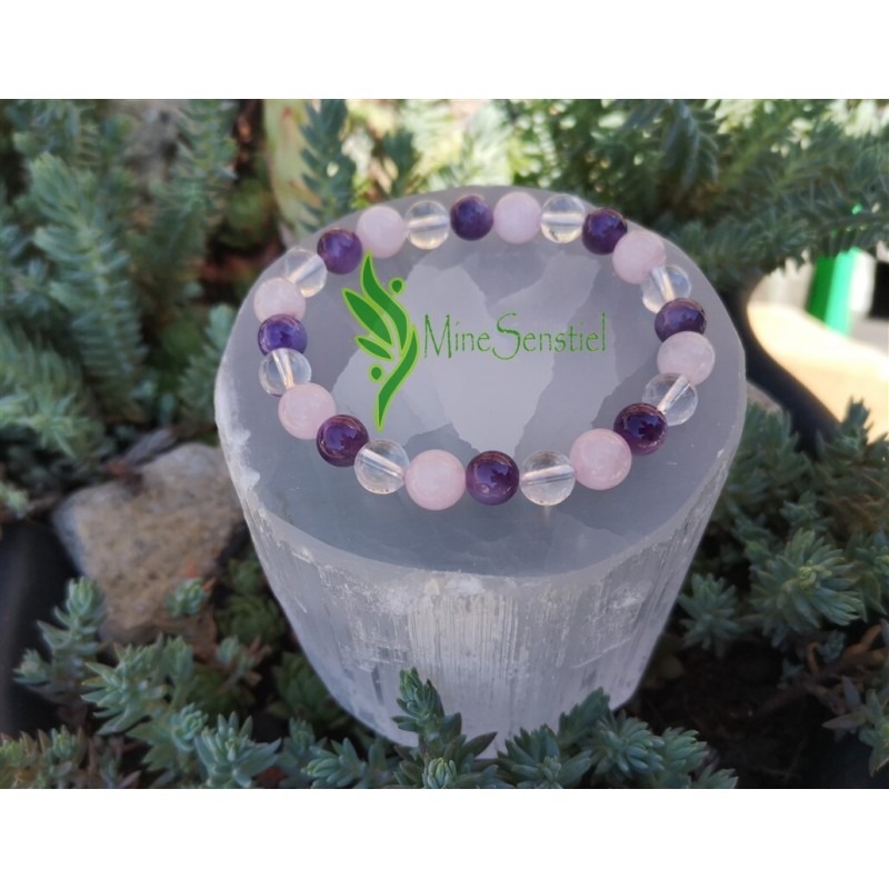 bracelet améthyste quartz eose