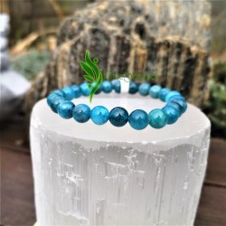 Bracelet apatite bleue