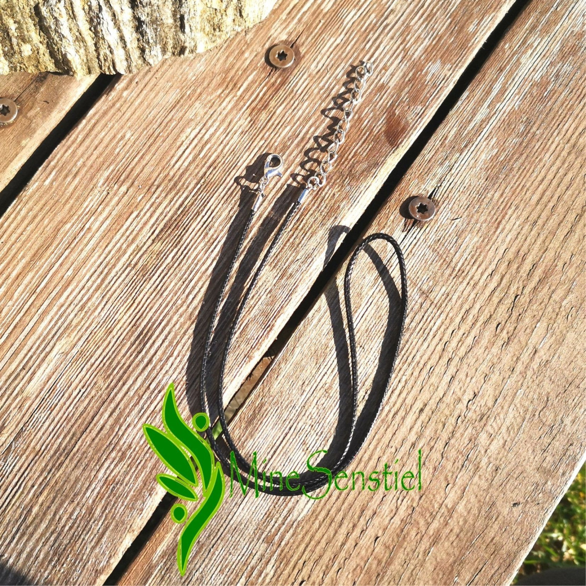 cordon coton 45cm+5cm chainette